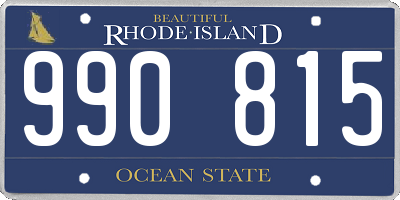 RI license plate 990815