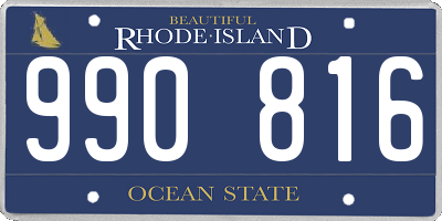 RI license plate 990816