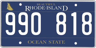 RI license plate 990818