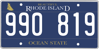 RI license plate 990819