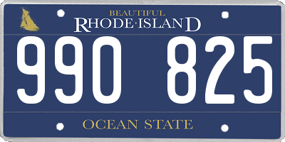 RI license plate 990825