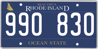 RI license plate 990830