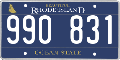 RI license plate 990831