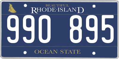 RI license plate 990895