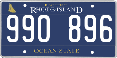 RI license plate 990896