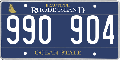 RI license plate 990904