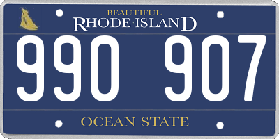RI license plate 990907