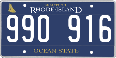 RI license plate 990916