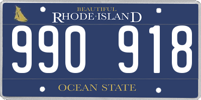 RI license plate 990918