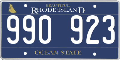 RI license plate 990923