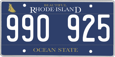 RI license plate 990925