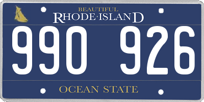 RI license plate 990926