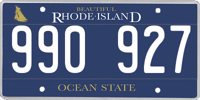 RI license plate 990927