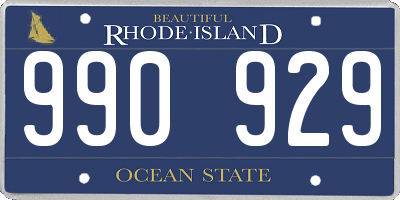 RI license plate 990929