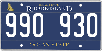 RI license plate 990930