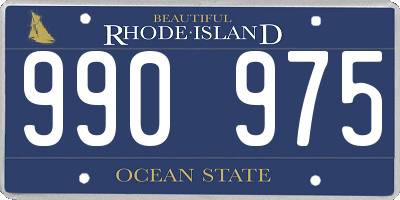 RI license plate 990975