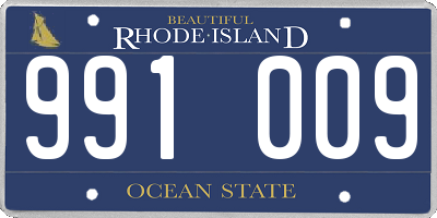 RI license plate 991009