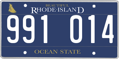 RI license plate 991014