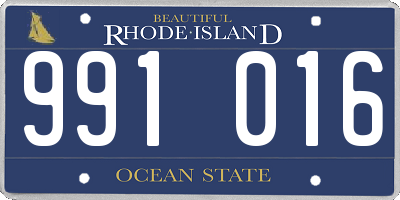 RI license plate 991016