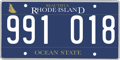 RI license plate 991018