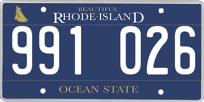 RI license plate 991026