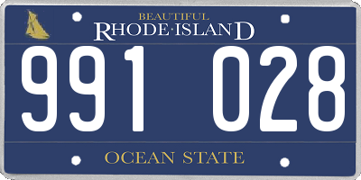 RI license plate 991028