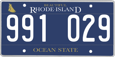 RI license plate 991029