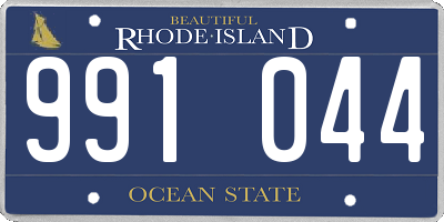 RI license plate 991044