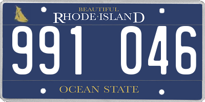 RI license plate 991046