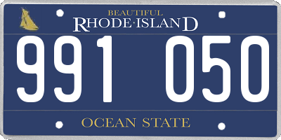 RI license plate 991050