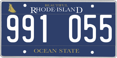 RI license plate 991055