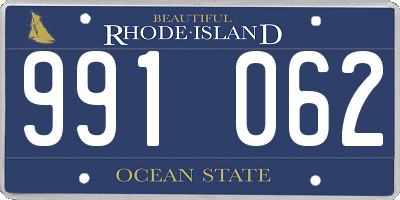 RI license plate 991062