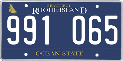RI license plate 991065