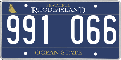 RI license plate 991066