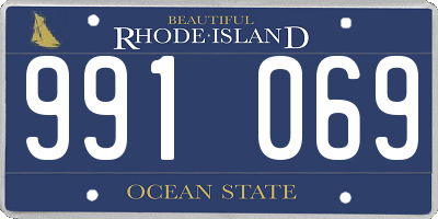 RI license plate 991069