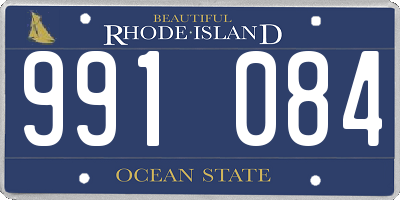 RI license plate 991084
