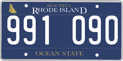 RI license plate 991090