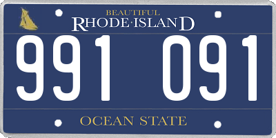 RI license plate 991091