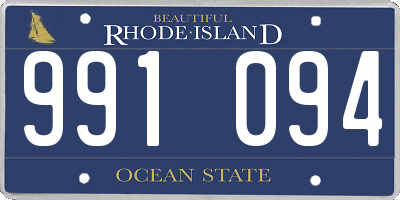 RI license plate 991094