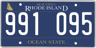 RI license plate 991095