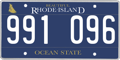RI license plate 991096