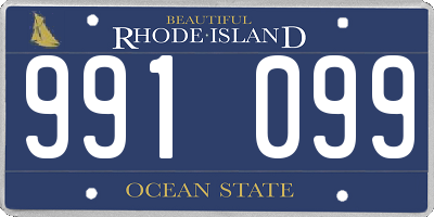 RI license plate 991099
