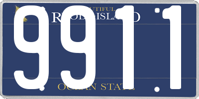 RI license plate 9911