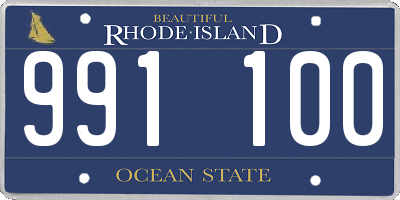 RI license plate 991100