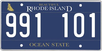 RI license plate 991101