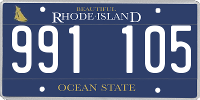 RI license plate 991105