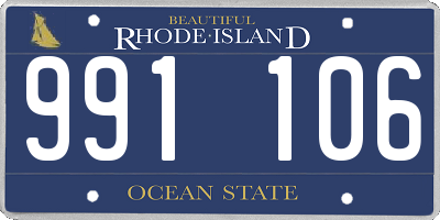 RI license plate 991106