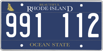 RI license plate 991112