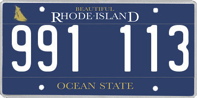 RI license plate 991113