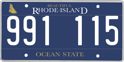 RI license plate 991115